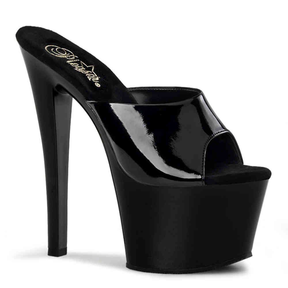 Pleaser - SKY301 Mules à talons - Chaussures de pole dance - Noir Product image
